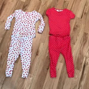 Girls Carter’s pajamas bundle